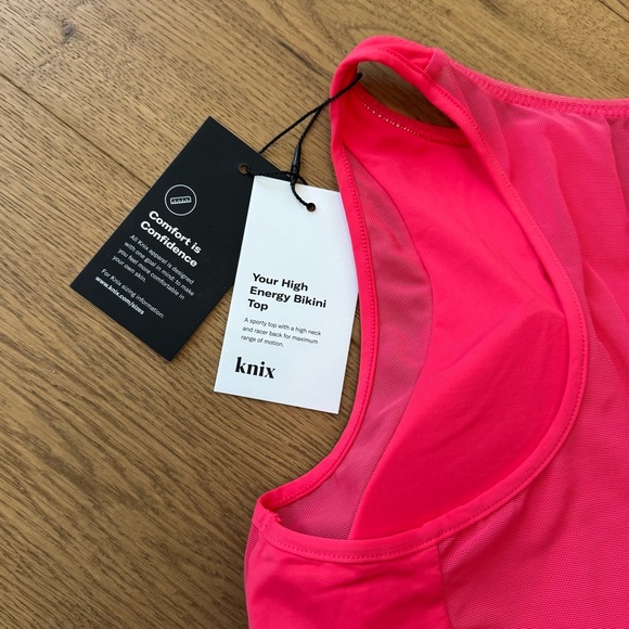Knix High Energy Bikini Top - Hot Pink - Size L - NWT - Picture 5 of 6